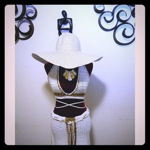 Crop top Mini beach cover skirt outfit